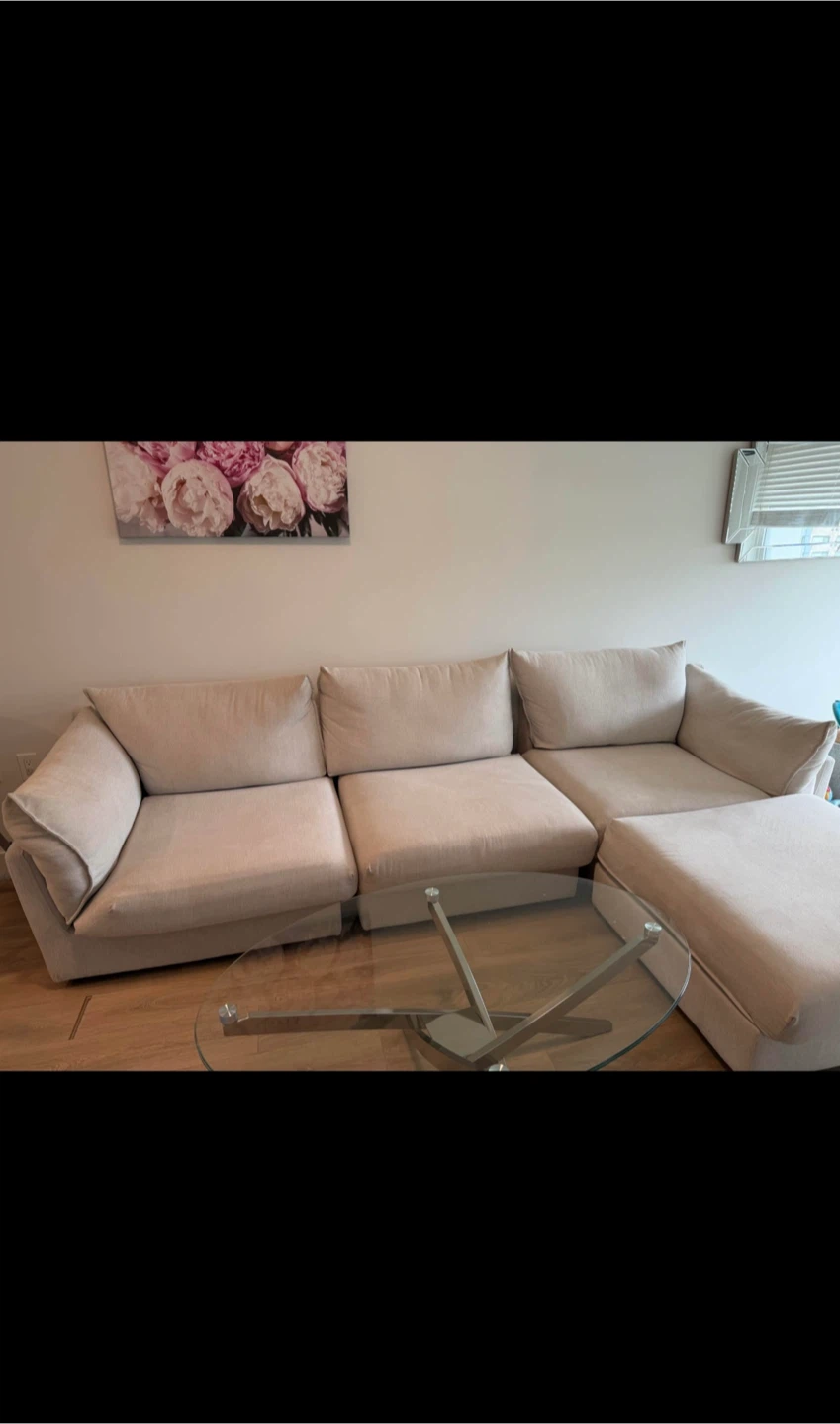 Urban barn sectional sofa with chaise