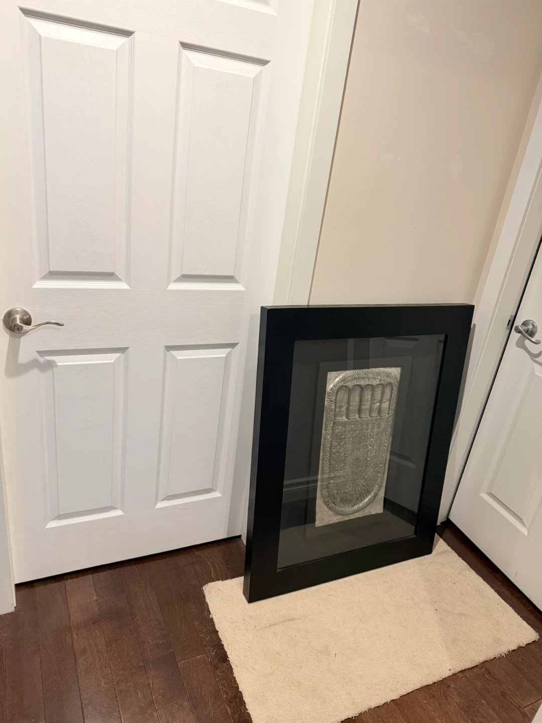 Framed Buddha Footprint Metal Wall Art - photo 3