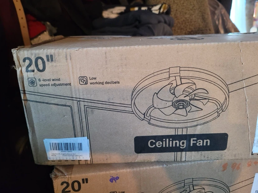 20 inch Ceiling Fan with LED Light