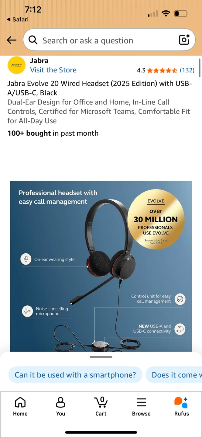 Office headphones, headset