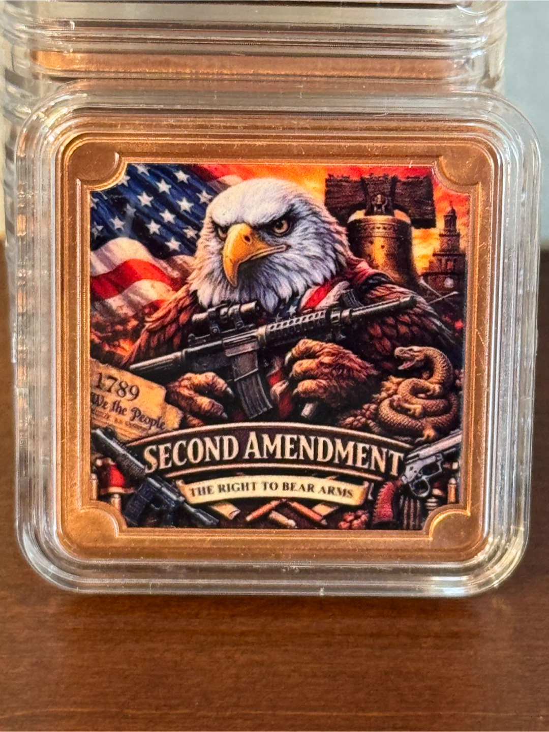 Second Amendment 1 Troy Ounce Copper Bar
