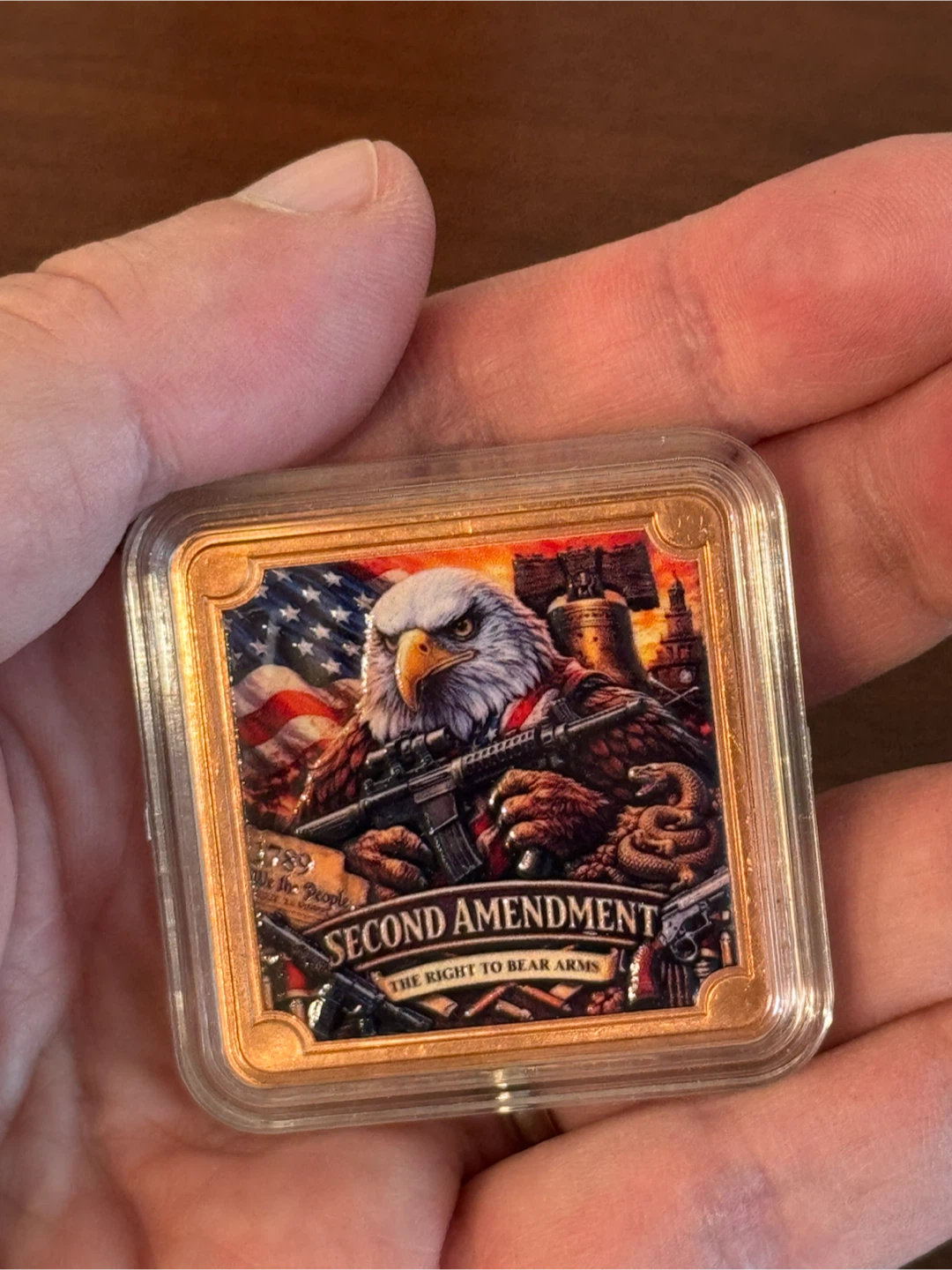 Second Amendment 1 Troy Ounce Copper Bar - photo 5