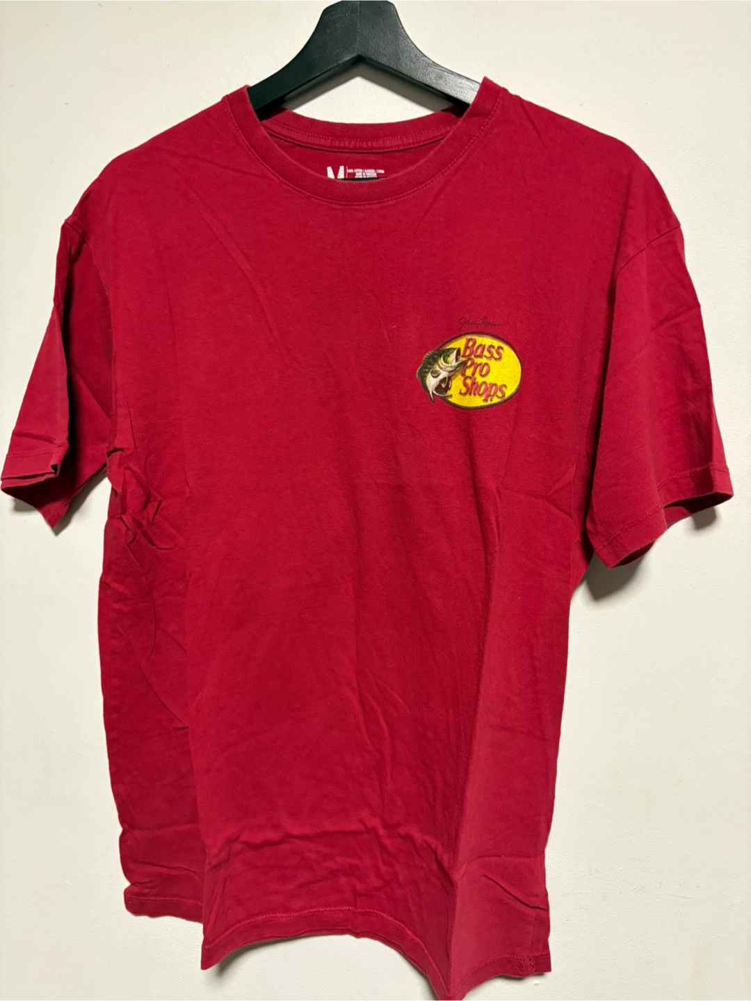 Bass Pro Shops Graphic T-Shirt Red Medium