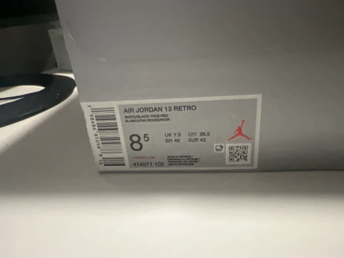 Air Jordan 13 Retro White/Black-True Red - photo 2
