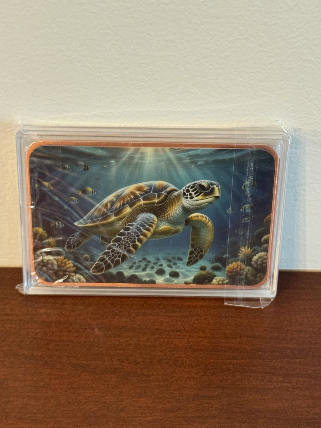 5 AVP oz .999 Fine Copper Sea Turtle Bar