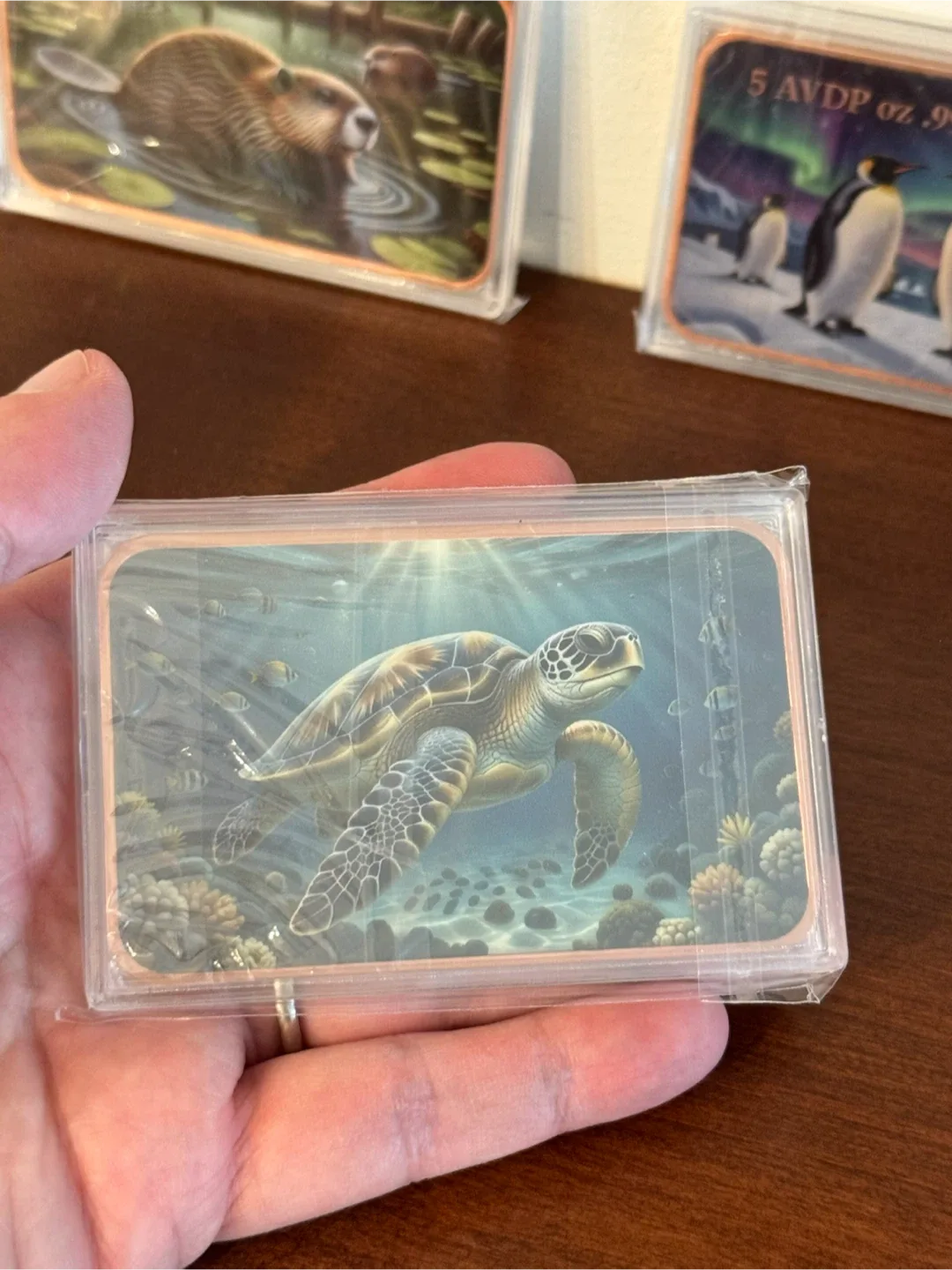 5 AVP oz .999 Fine Copper Sea Turtle Bar - photo 3