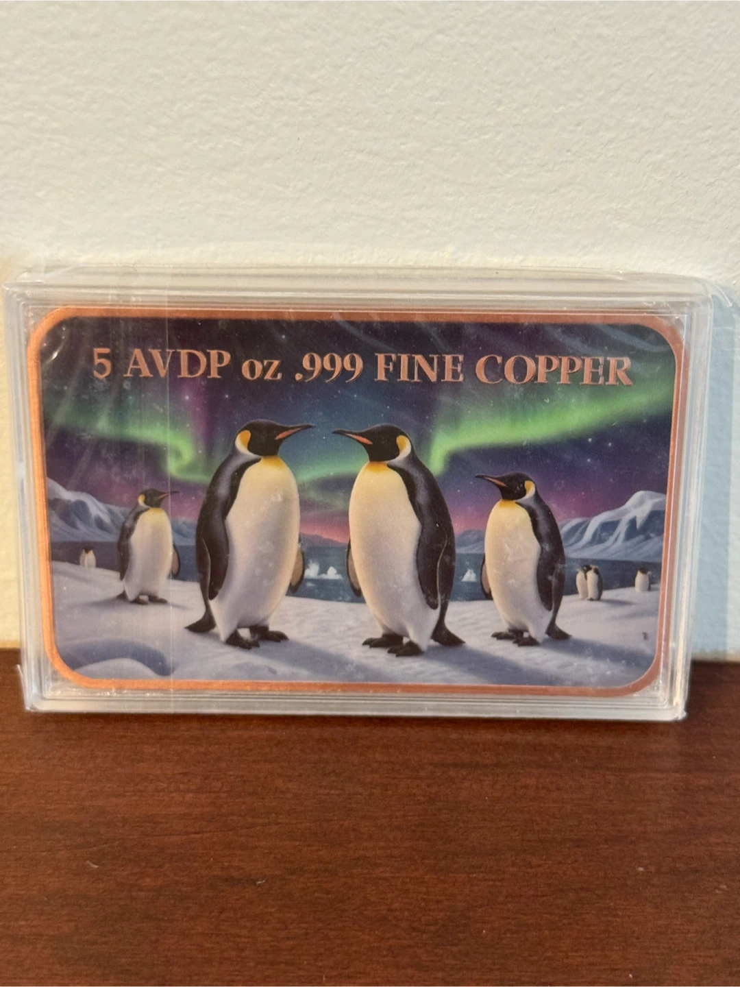 5 oz .999 Fine Copper Penguin Bar - photo 2