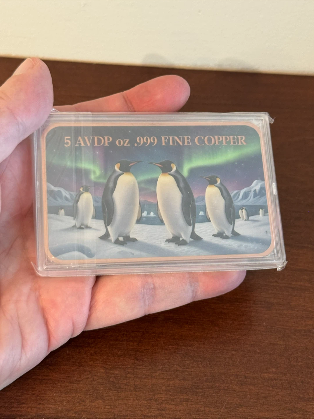 5 oz .999 Fine Copper Penguin Bar - photo 4