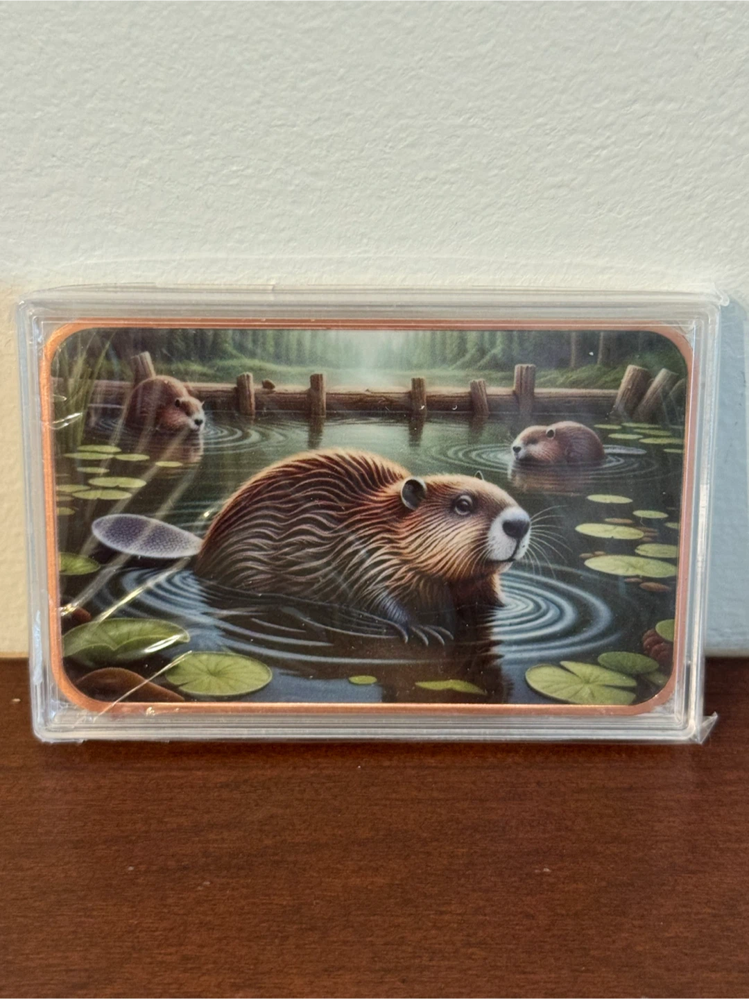 5 AVDP oz .999 Fine Copper Beaver Bar