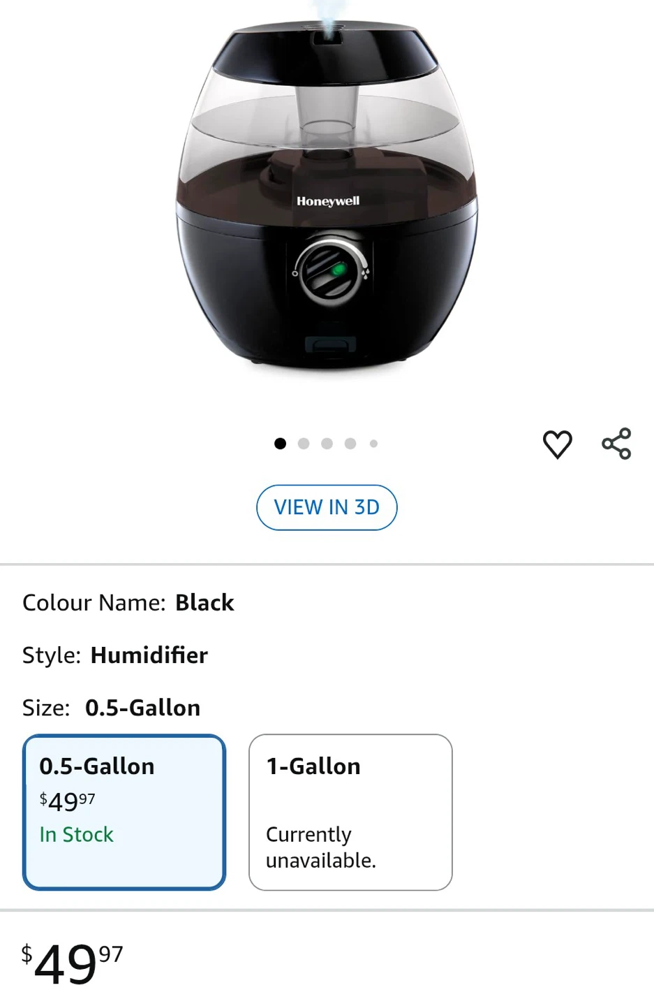 Honeywell Mistmate Cool Mist Humidifier - photo 5