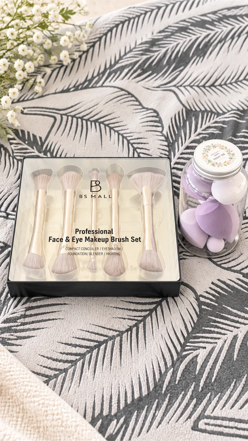 BS-MALL Professional Face & Eye Makeup Brush Set