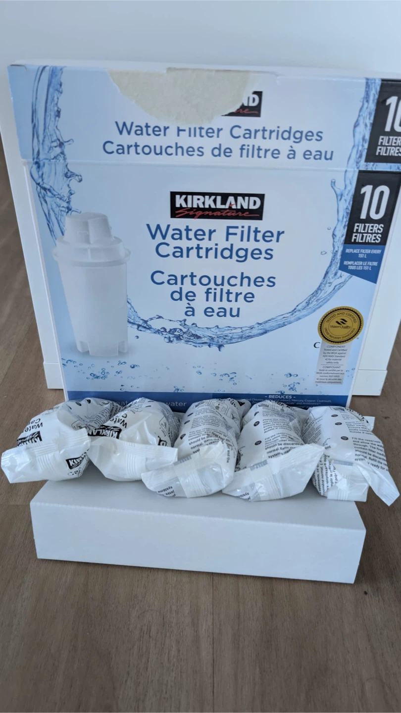 Kirkland Signature Water Filter Pitcher and 5 Cartridges