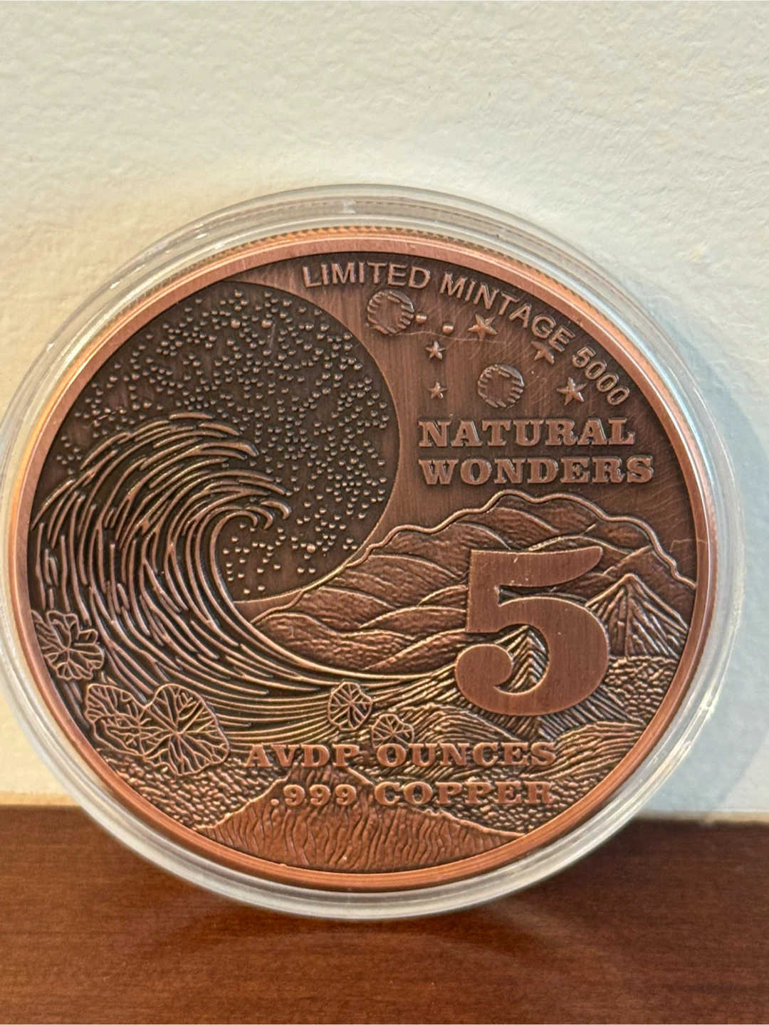 Monument Valley 5 oz .999 Copper Coin - photo 2