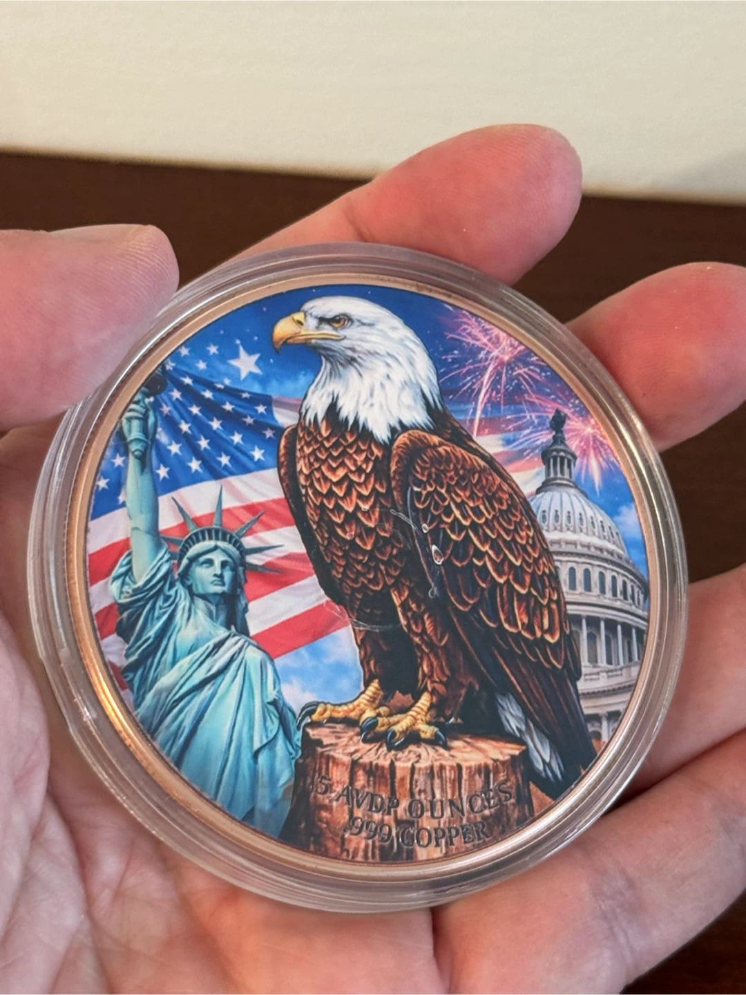 5 AVD Pounce .999 Copper Eagle Round - photo 3