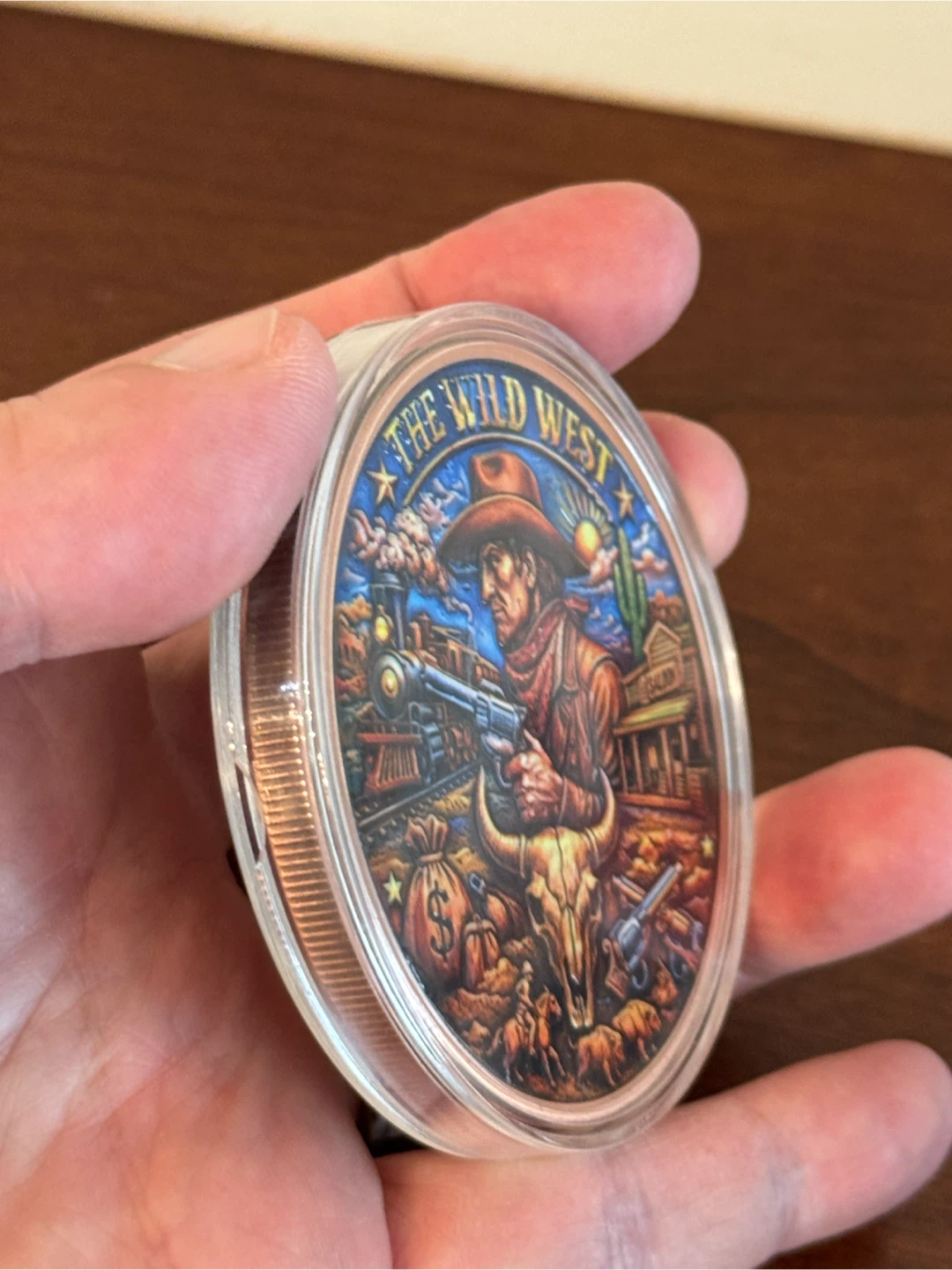Wild West 5oz Copper Coin in capsule - photo 4
