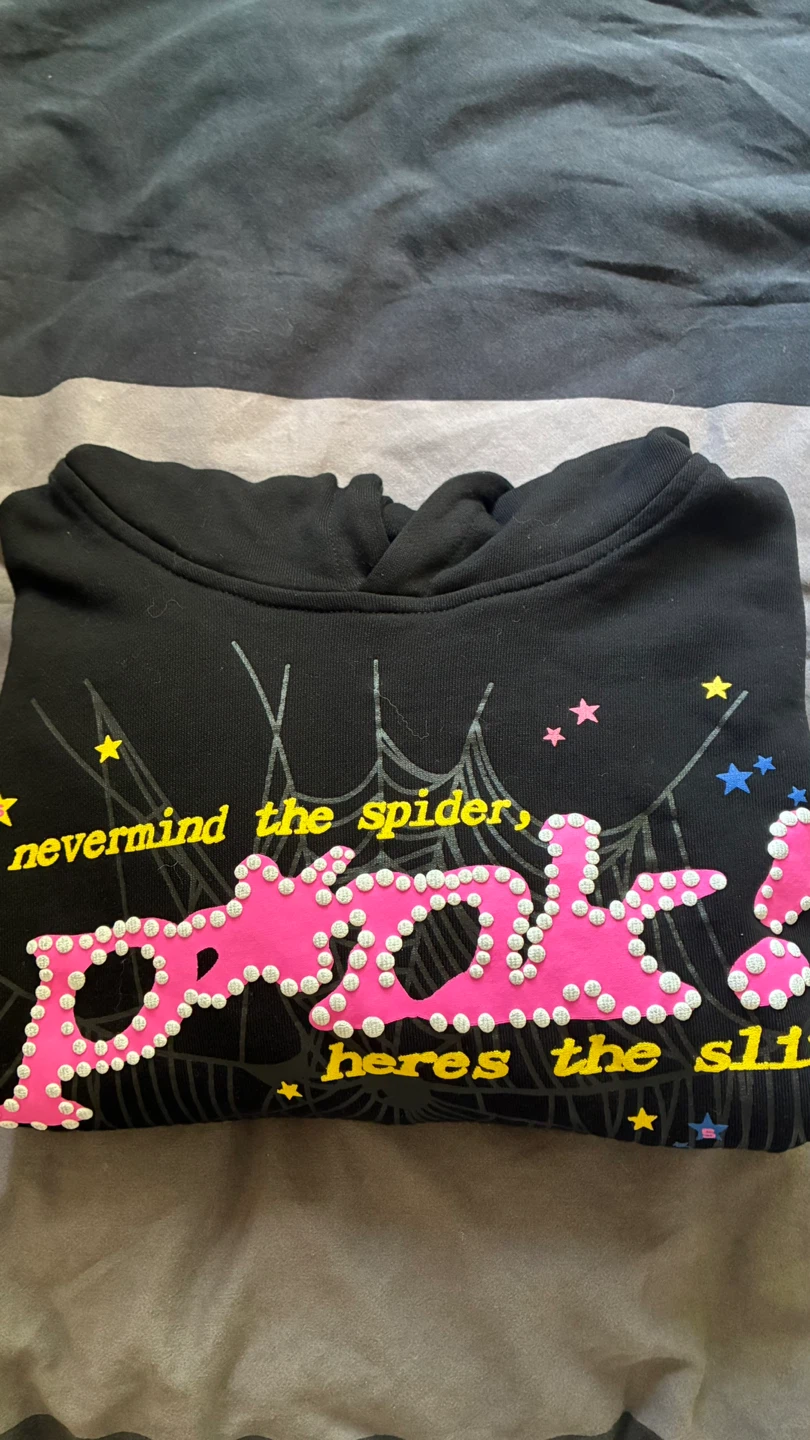 Sp5der Black Hoodie