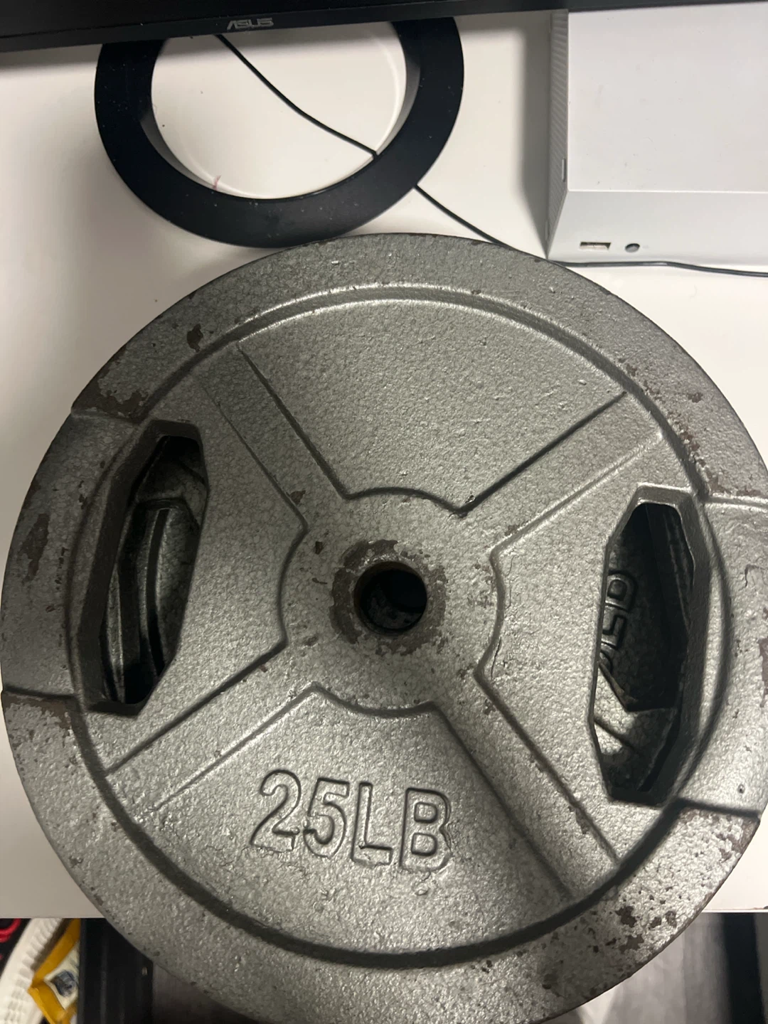 Three 25lb Cast Iron Weight Plates - photo 4