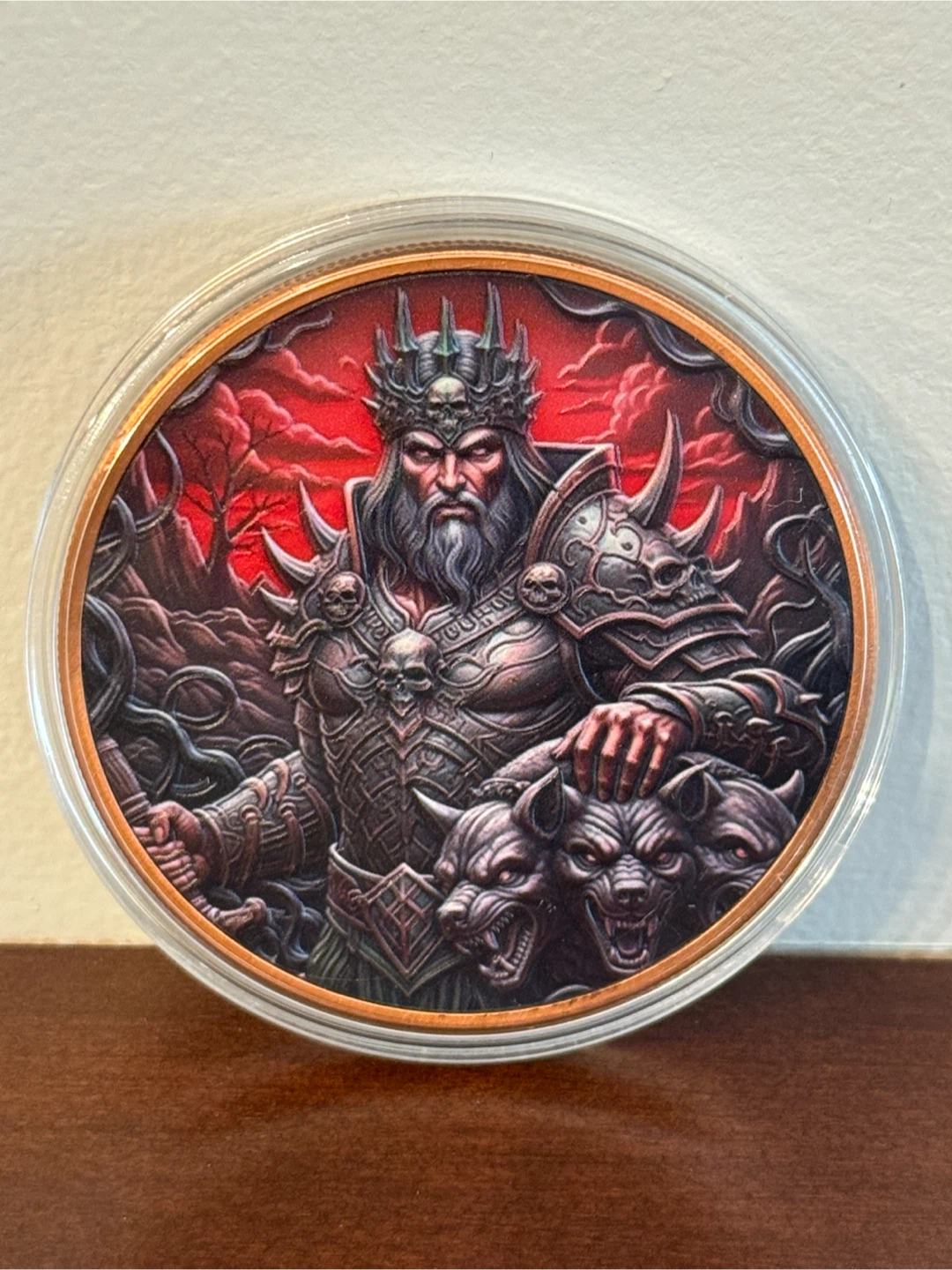 Republic of Liberia 5 oz .999 Copper Coin god of war