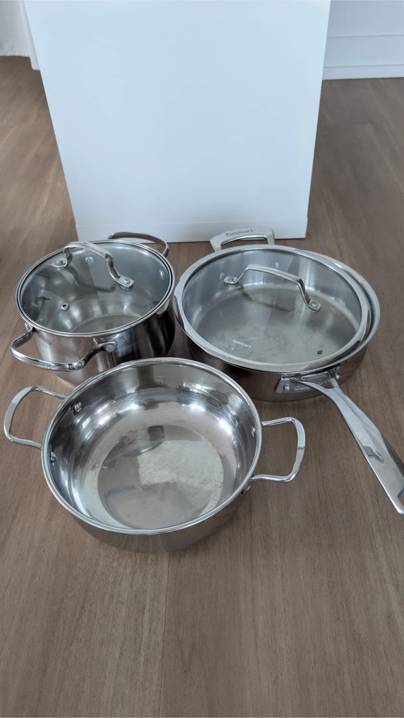 Premium stainless steel cookware set (3pcs)