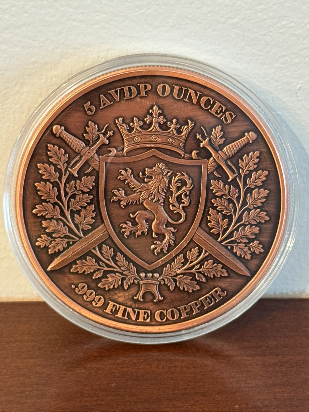 5 oz .999 Fine Copper Knight Round - photo 2
