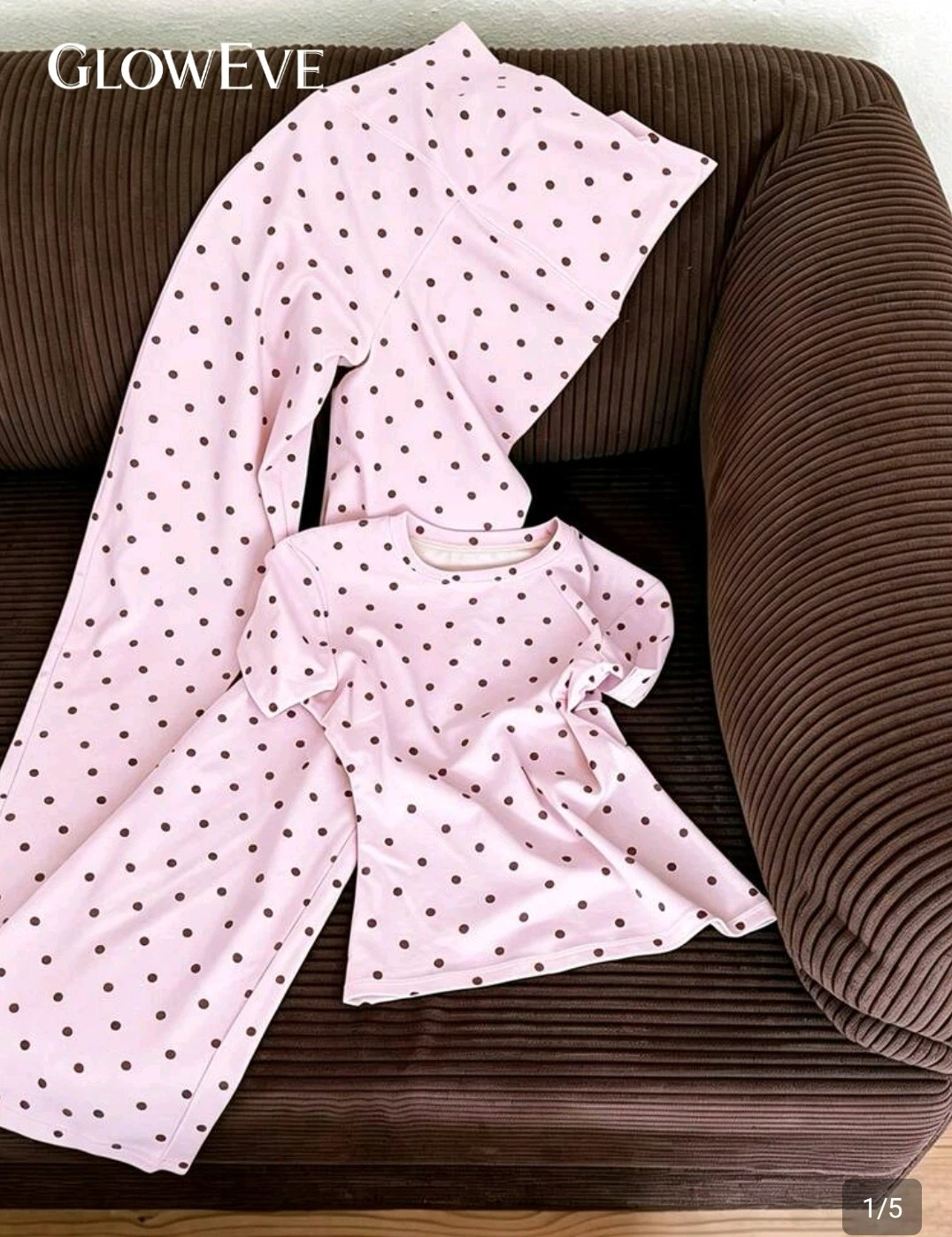 GLOWEVE Polka Dot Two-Piece Set