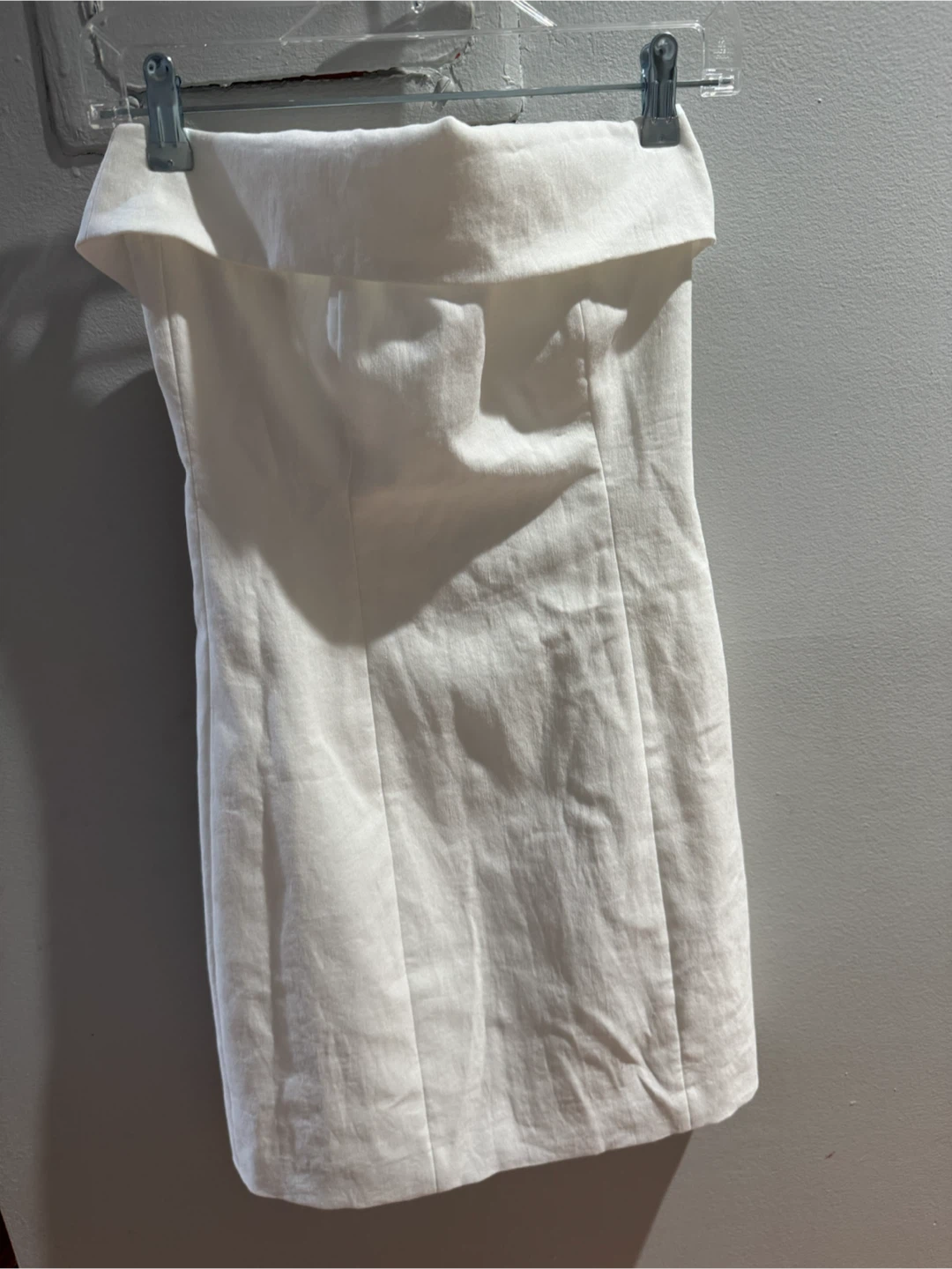 Elie Tahari White Strapless Dress