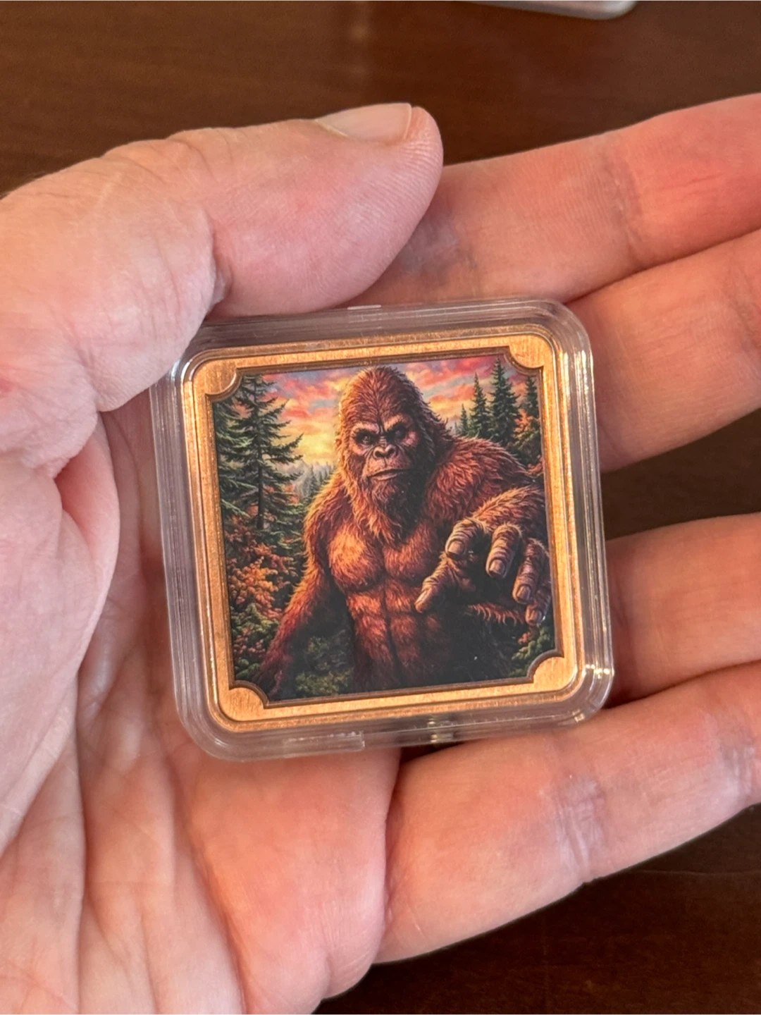 Sasquatch 1 Troy Ounce .999 Fine Copper Bar - photo 3