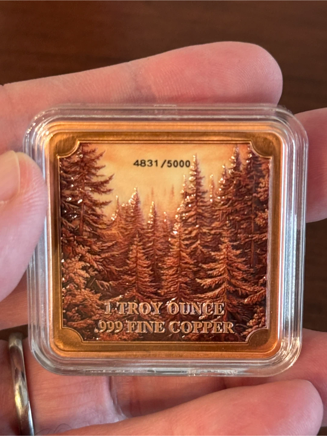 Sasquatch 1 Troy Ounce .999 Fine Copper Bar - photo 5