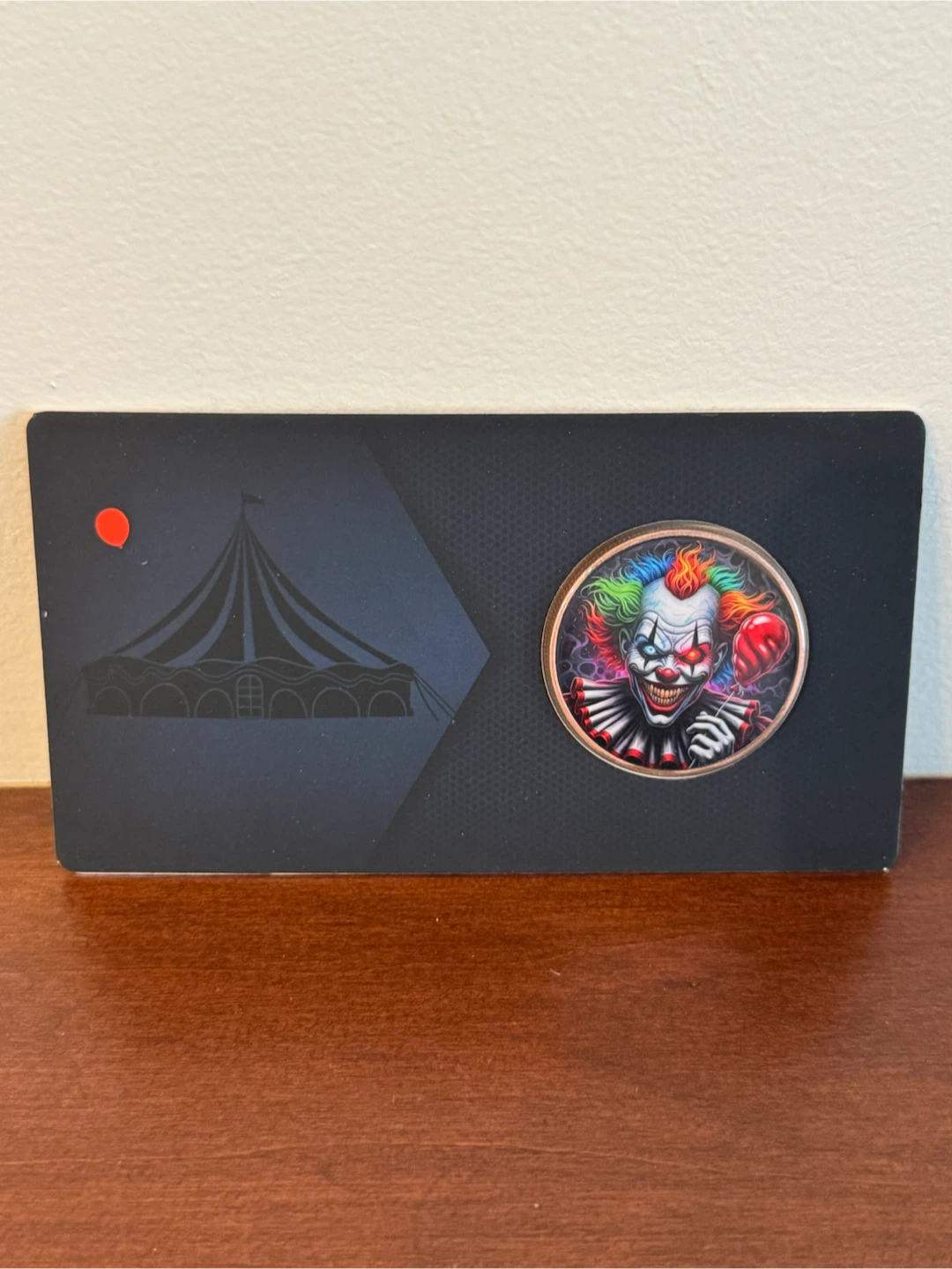Dark Circus Scary clown 1 oz .999 Fine Copper Coin - photo 4