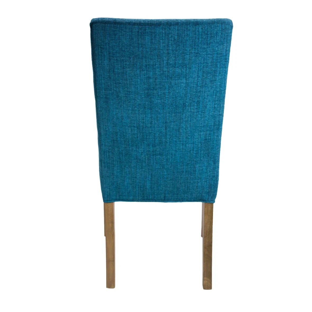 Set of 2 Teal Fabric Dining Chairs - photo 3