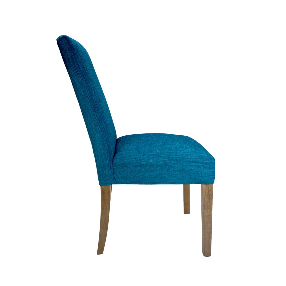 Set of 2 Teal Fabric Dining Chairs - photo 5