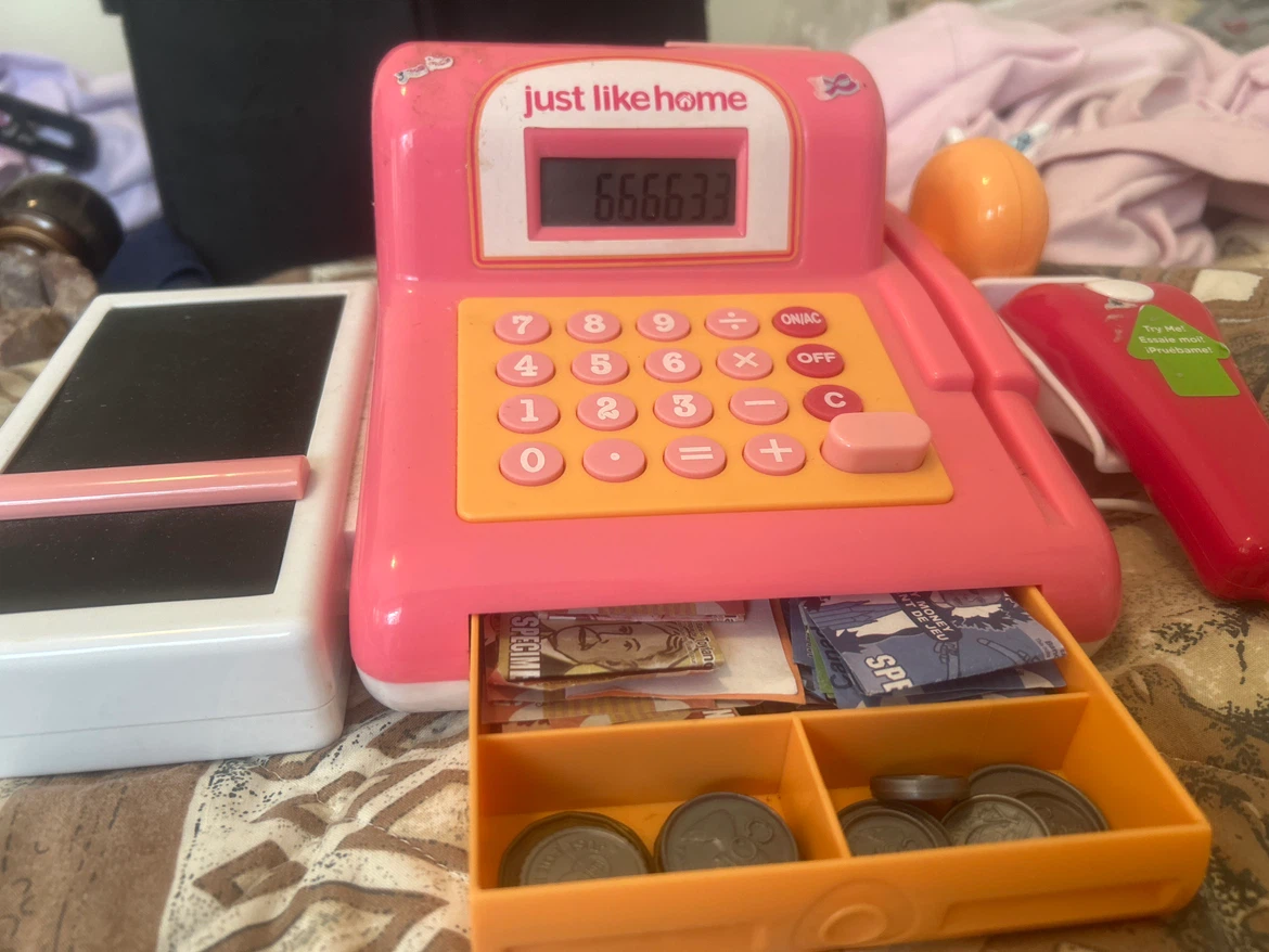 Just Like Home Toy Cash Register - photo 3