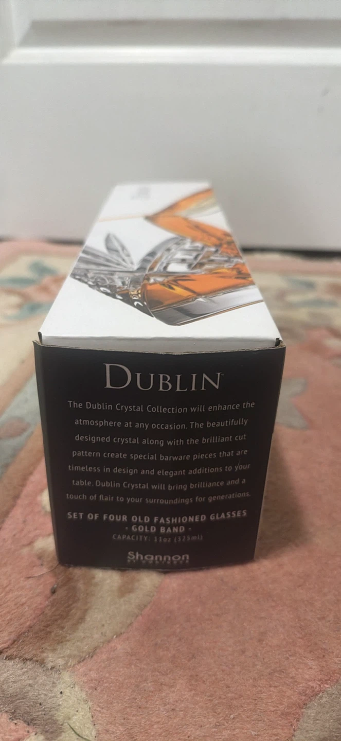 New Shannon Dublin Gold Band Old Fashioned Glasses - set of 4 - photo 3