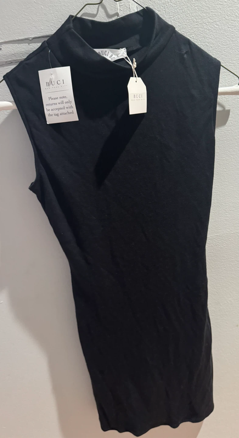 BUCI New York City Black Mock Neck Top - photo 2