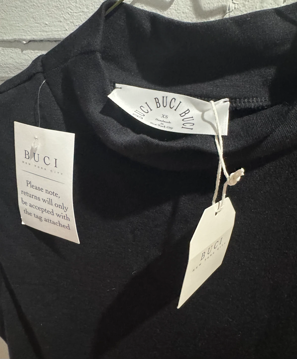 BUCI New York City Black Mock Neck Top - photo 3