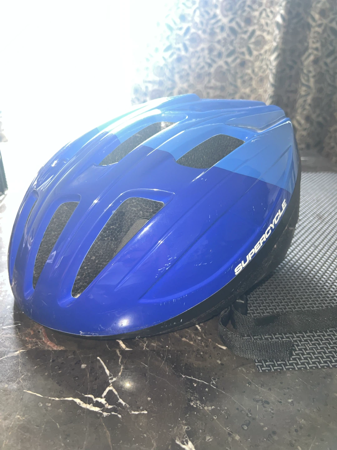 Supercycle Blue Bicycle Helmet