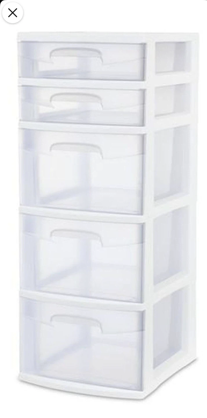 Sterilite 5-Drawer Storage Tower
