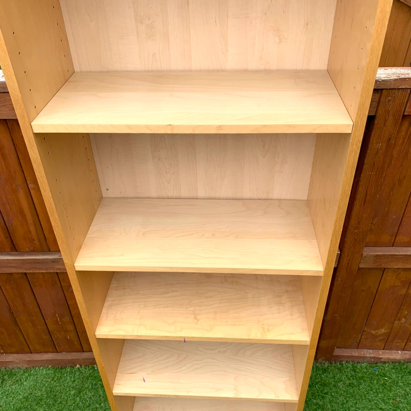 Tall Light Wood Bookshelf - photo 4