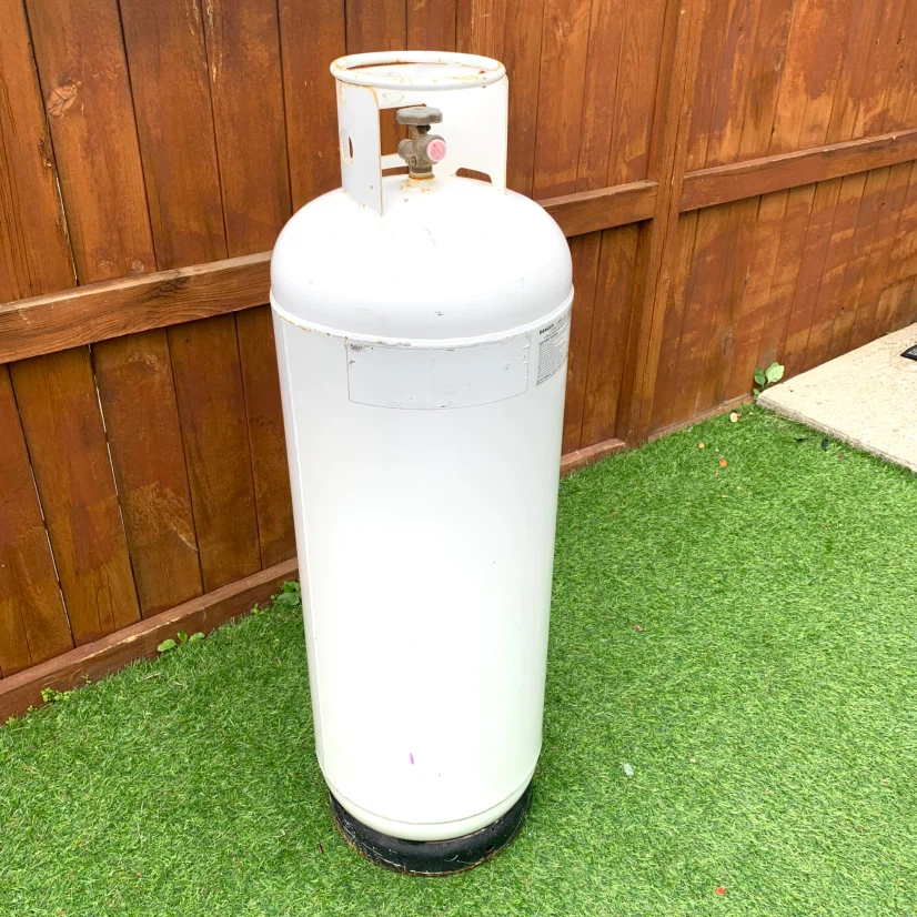 Large Propane Tank Cylinder BBQ Camping Fuel Tank 50" Tall - photo 2