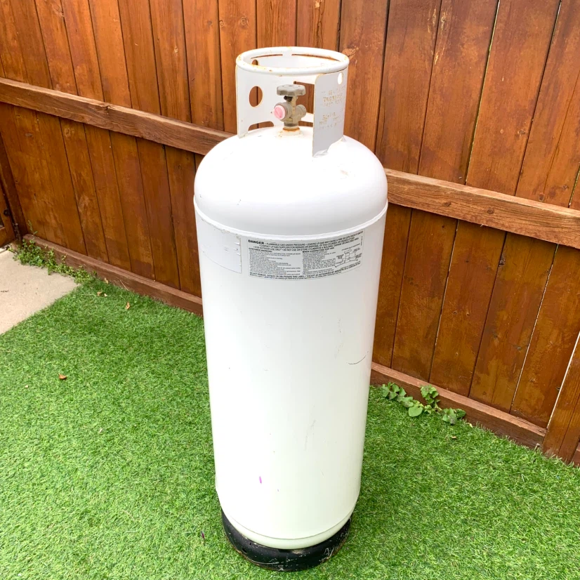 Large Propane Tank Cylinder BBQ Camping Fuel Tank 50" Tall - photo 3
