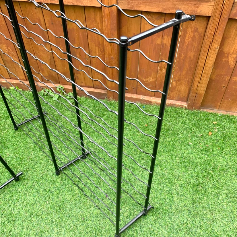 2 Foldable Wine Racks Collapsible Bottle Storage Display Stands - photo 4
