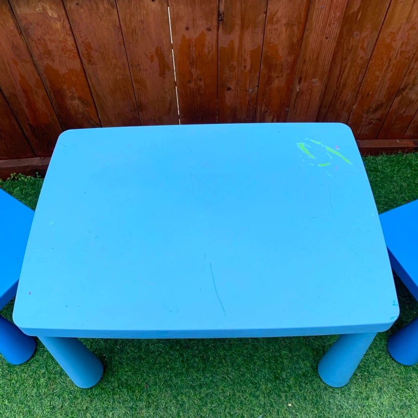 Kids Table and Chairs Set Childrens Activity Play Table 2 Chairs - photo 4