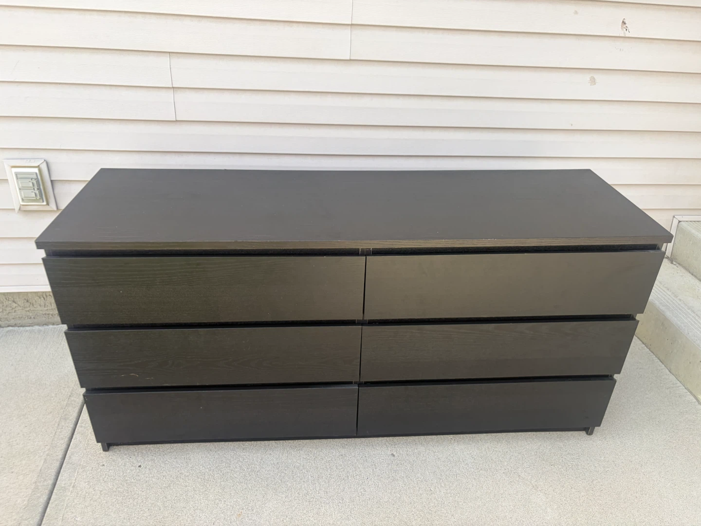 IKEA long dresser in black brown