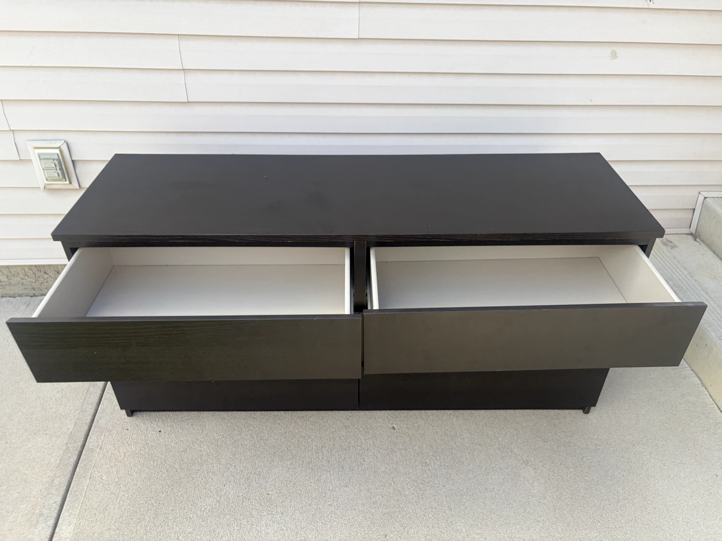 IKEA long dresser in black brown - photo 2