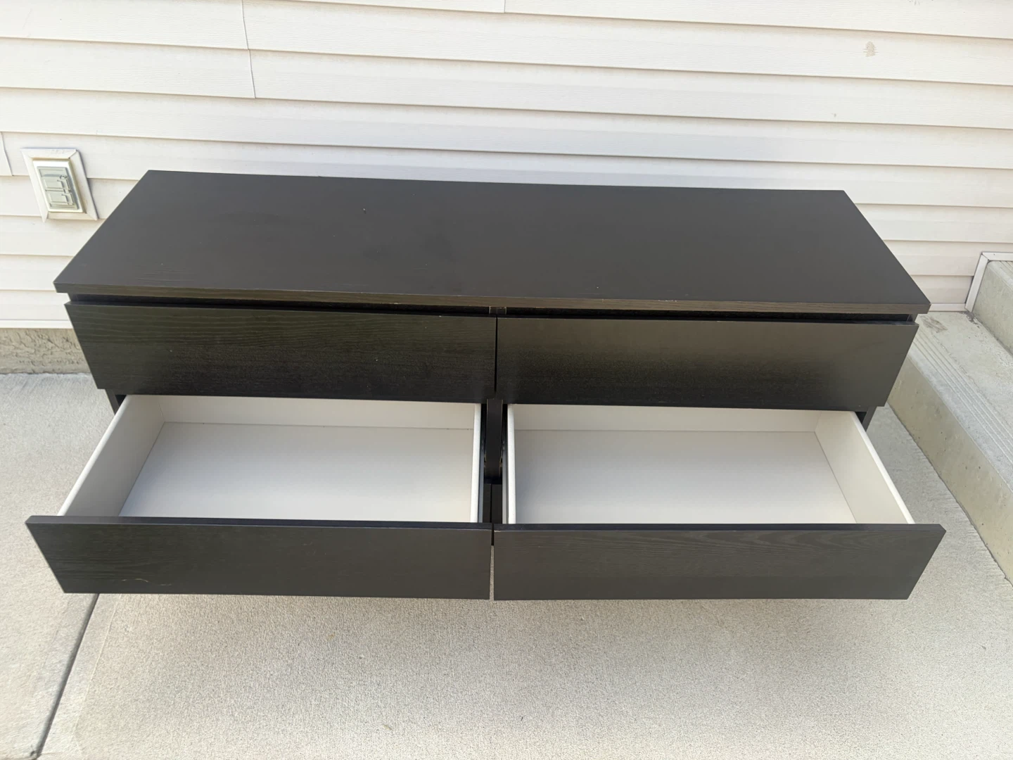 IKEA long dresser in black brown - photo 3