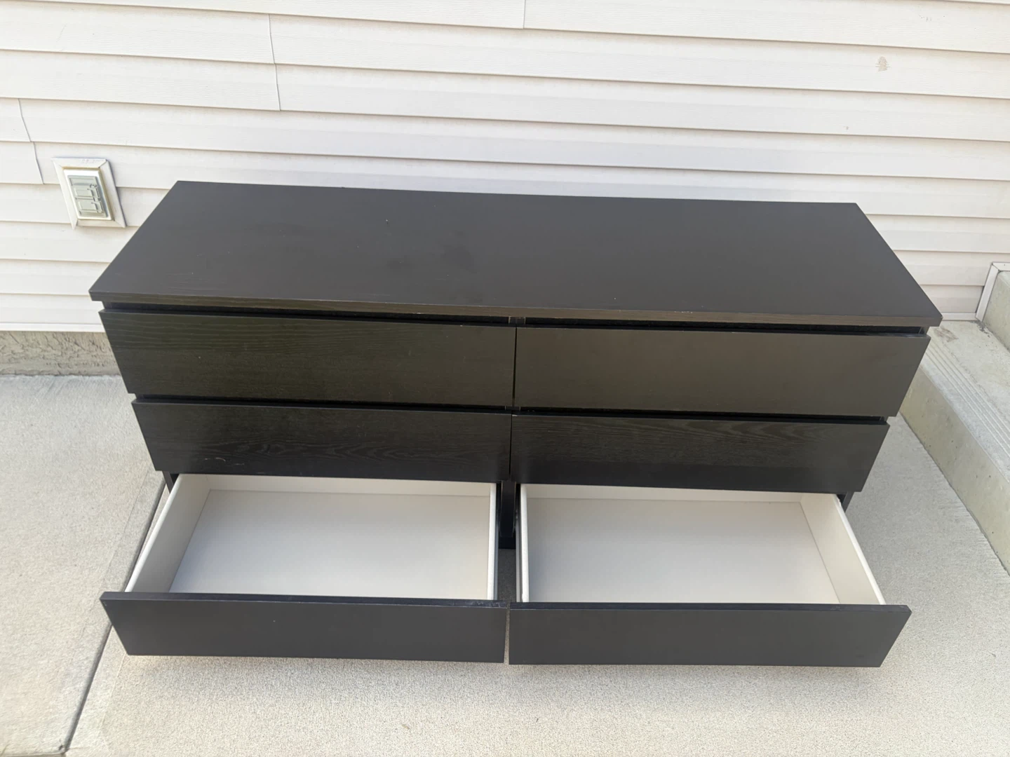 IKEA long dresser in black brown - photo 4