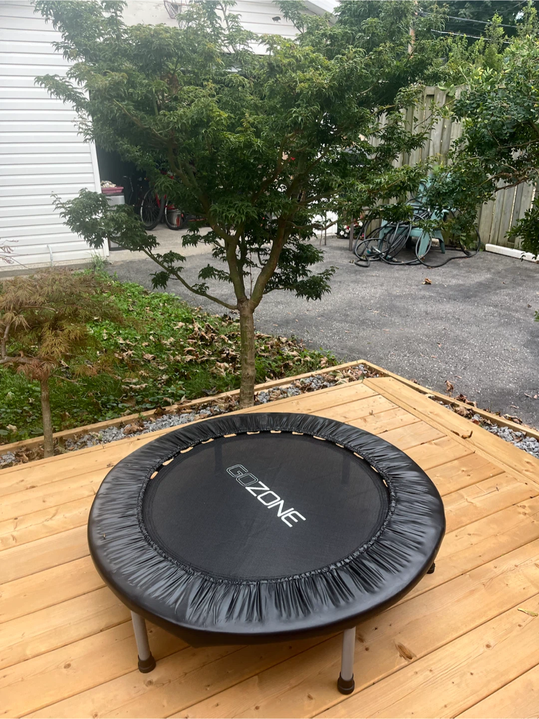 GOZONE White Black Mini Fitness Trampoline - photo 2