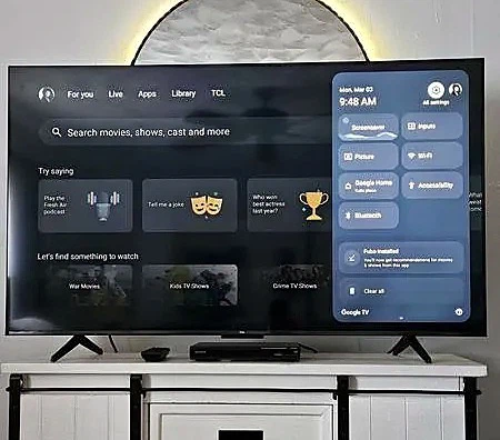 TCL 55” 4K Google TV – Like New, No Flaws