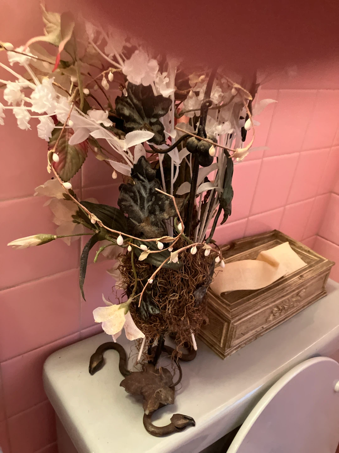 Metal Snake Decorative Plant Holder
