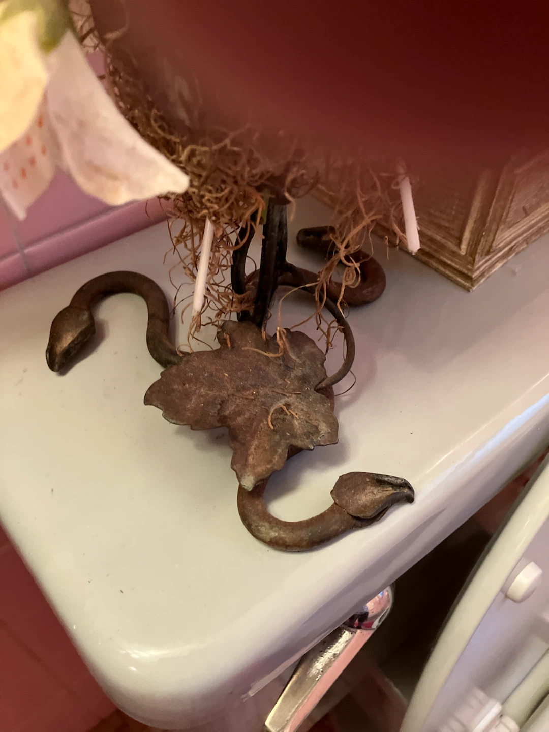 Metal Snake Decorative Plant Holder - photo 2